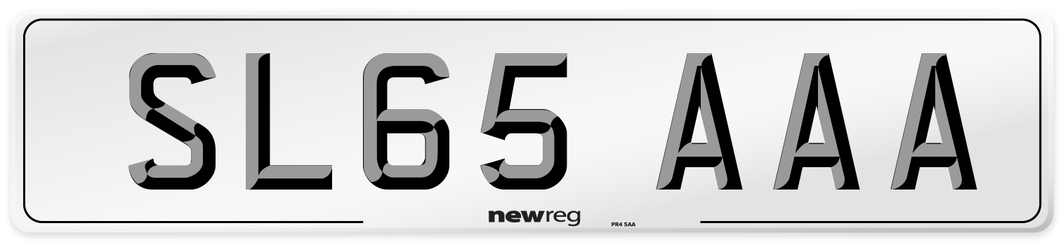 SL65 AAA Number Plate from New Reg